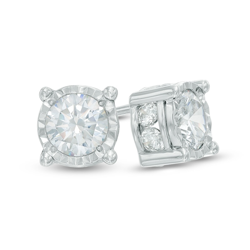 2 CT. T.W. Diamond Stud Earrings in 10K White Gold