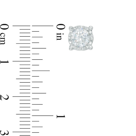 2 CT. T.w. Diamond Stud Earrings in 10K White Gold