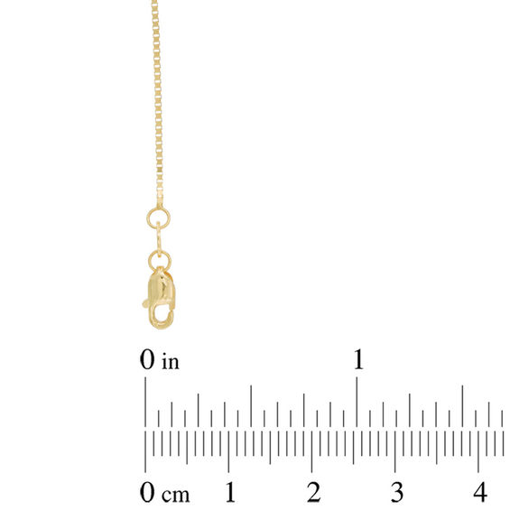 Ladies' 0.8mm Box Chain Necklace in 14K Gold - 30"