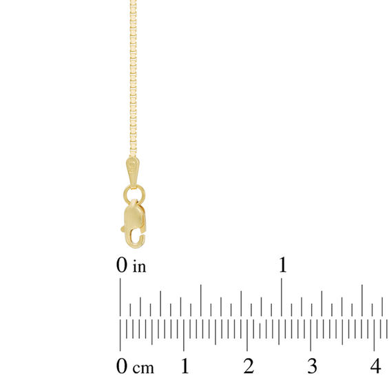 Ladies' 1.1mm Box Chain Necklace in 14K Gold - 30"