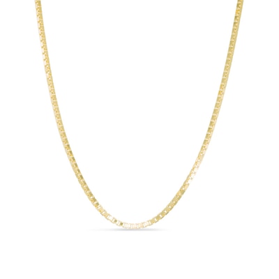 Men S 1 6mm Box Chain Necklace In 14k Gold 30 Zales