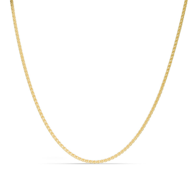 Men's 1.5mm Wheat Chain Necklace in 14K Gold - 30"