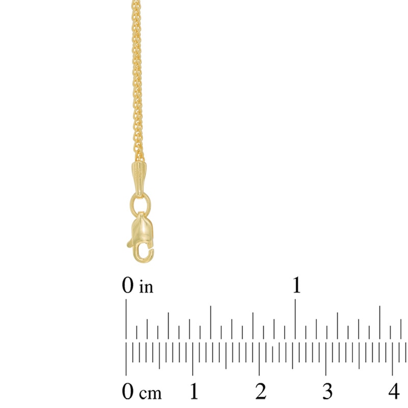 Men's 1.5mm Wheat Chain Necklace in 14K Gold - 30"