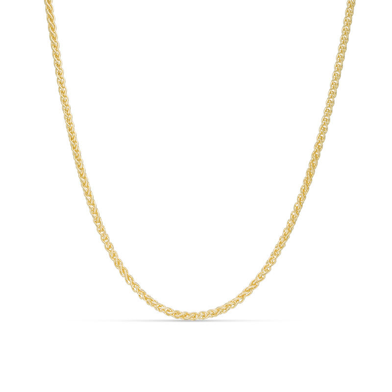 Wheat Chain Necklace in 14K Gold 