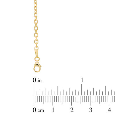 14k Yellow Gold Round Cable ROLO Link Pendant Chain/Necklace 22" 2.3mm 3.4 grams