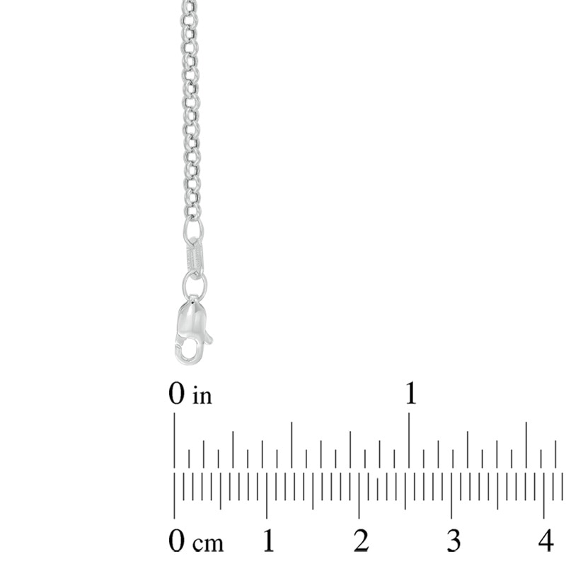 Men's 2.3mm Rolo Chain Necklace in 14K White Gold - 30"