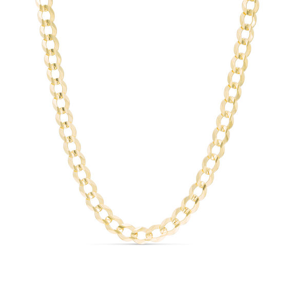 Men's 3.6mm Curb Chain Necklace in 14K White Gold - 30