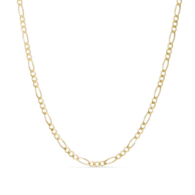 3.1mm Figaro Chain Necklace in 14K Gold 