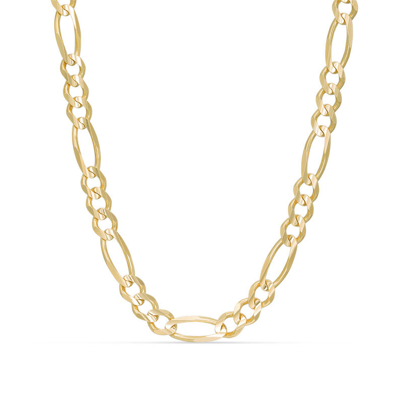 Men's 6.0mm Figaro Chain Necklace in 14K Gold - 30"
