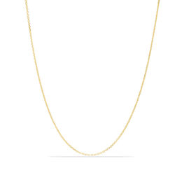 Ladies' 0.9mm Cable Chain Necklace in 14K Gold - 30&quot;