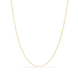 Ladies' 0.9mm Cable Chain Necklace in 14K Gold - 30"