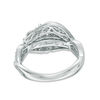 Thumbnail Image 3 of 1 CT. T.W. Diamond Past Present Future® Vintage-Style Swirl Engagement Ring in 10K White Gold