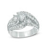 Thumbnail Image 0 of 2 CT. T.W. Diamond Past Present Future® Slant Swirl Engagement Ring in 10K White Gold