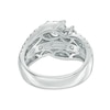 Thumbnail Image 2 of 2 CT. T.W. Diamond Past Present Future® Slant Swirl Engagement Ring in 10K White Gold