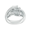 Thumbnail Image 3 of 2 CT. T.W. Diamond Past Present Future® Slant Swirl Engagement Ring in 10K White Gold