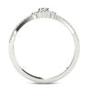 Thumbnail Image 3 of 1/4 CT. T.W. Diamond Three Stone Split Shank Engagement Ring in 14K White Gold