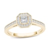 Thumbnail Image 0 of 1/2 CT. T.W. Princess-Cut Diamond Octagonal Frame Engagement Ring in 14K Gold