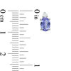 Thumbnail Image 2 of Oval Tanzanite and Diamond Accent Stud Earrings in 10K White Gold