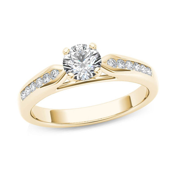 5/8 CT. T.W. Diamond Engagement Ring in 14K Gold | Engagement Rings ...