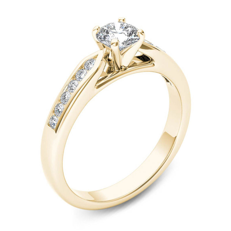 Main Image 2 of 5/8 CT. T.W. Diamond Engagement Ring in 14K Gold