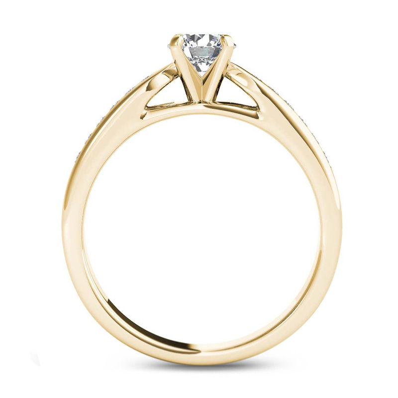 Main Image 3 of 5/8 CT. T.W. Diamond Engagement Ring in 14K Gold