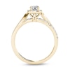 Thumbnail Image 2 of 3/4 CT. T.W. Diamond Square Frame Split Shank Engagement Ring in 14K Gold
