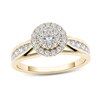 Thumbnail Image 0 of 5/8 CT. T.W. Composite Diamond Frame Engagement Ring in 14K Gold
