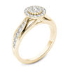 Thumbnail Image 1 of 5/8 CT. T.W. Composite Diamond Frame Engagement Ring in 14K Gold
