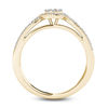 Thumbnail Image 2 of 3/8 CT. T.W. Composite Diamond Frame Split Shank Engagement Ring in 14K Gold