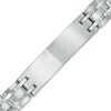 Thumbnail Image 1 of Men's 1/4 CT. T.W. Diamond Compass Star ID Bracelet in Stainless Steel and 10K Gold - 8.5"