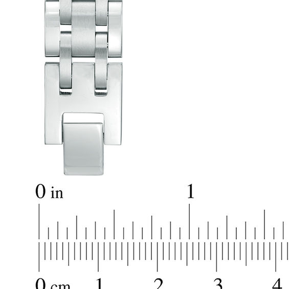 1/4 CT. T.w. Diamond Compass Star ID Bracelet in Stainless Steel and 10K Gold - 8.5"