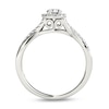 Thumbnail Image 2 of 1/2 CT. T.W. Diamond Frame Twist Engagement Ring in 14K White Gold