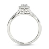 Thumbnail Image 3 of 1/2 CT. T.W. Diamond Frame Twist Engagement Ring in 14K White Gold