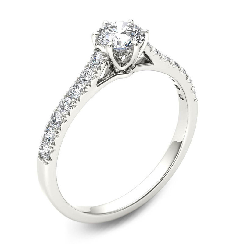 Main Image 2 of 3/4 CT. T.W. Diamond Engagement Ring in 14K White Gold