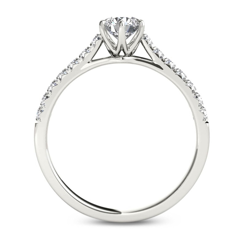 Main Image 3 of 3/4 CT. T.W. Diamond Engagement Ring in 14K White Gold