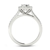 Thumbnail Image 3 of 1/2 CT. T.W. Multi-Diamond Square Frame Engagement Ring in 14K White Gold