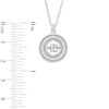 Thumbnail Image 2 of 0.15 CT. T.W. Composite Diamond Open Circle Pendant in Sterling Silver