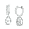 Thumbnail Image 0 of 0.23 CT. T.W. Composite Diamond Pear-Shaped Drop Earrings in Sterling Silver