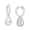 Thumbnail Image 1 of 0.23 CT. T.W. Composite Diamond Pear-Shaped Drop Earrings in Sterling Silver