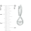 Thumbnail Image 1 of 0.23 CT. T.W. Composite Diamond Pear-Shaped Drop Earrings in Sterling Silver