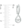 Thumbnail Image 2 of 0.23 CT. T.W. Composite Diamond Pear-Shaped Drop Earrings in Sterling Silver