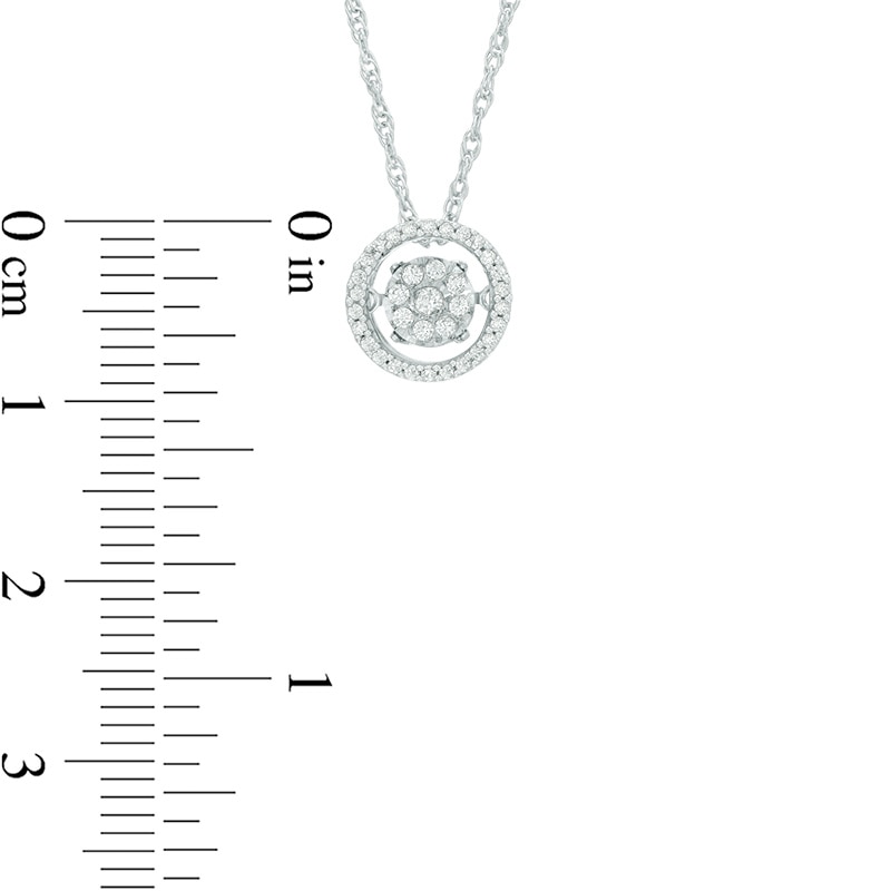 0.15 CT. T.W. Composite Diamond Frame Pendant in Sterling Silver