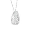 Thumbnail Image 2 of 1/5 CT. T.W. Composite Diamond Teardrop Pendant in Sterling Silver
