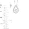 Thumbnail Image 3 of 1/5 CT. T.W. Composite Diamond Teardrop Pendant in Sterling Silver