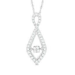Unstoppable Love™ 1/4 CT. T.W. Composite Diamond Infinity Pendant in Sterling Silver