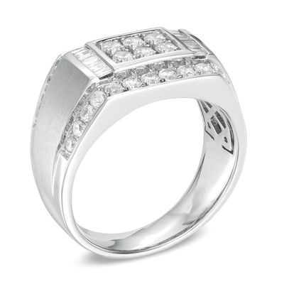 Mens 10k Yellow Gold Comfort Fit Engravable Rectangular Signet Ring