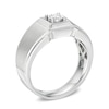 Thumbnail Image 2 of 1/6 CT. Diamond Solitaire Square Frame Ring in 10K White Gold