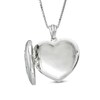 Thumbnail Image 2 of 1/20 CT. T.W. Diamond Triple Heart Locket in Sterling Silver