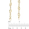 Thumbnail Image 2 of Flame Link Necklace in 10K Gold - 17"