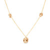 Thumbnail Image 1 of Love Knot Station Necklace in 10K Gold
